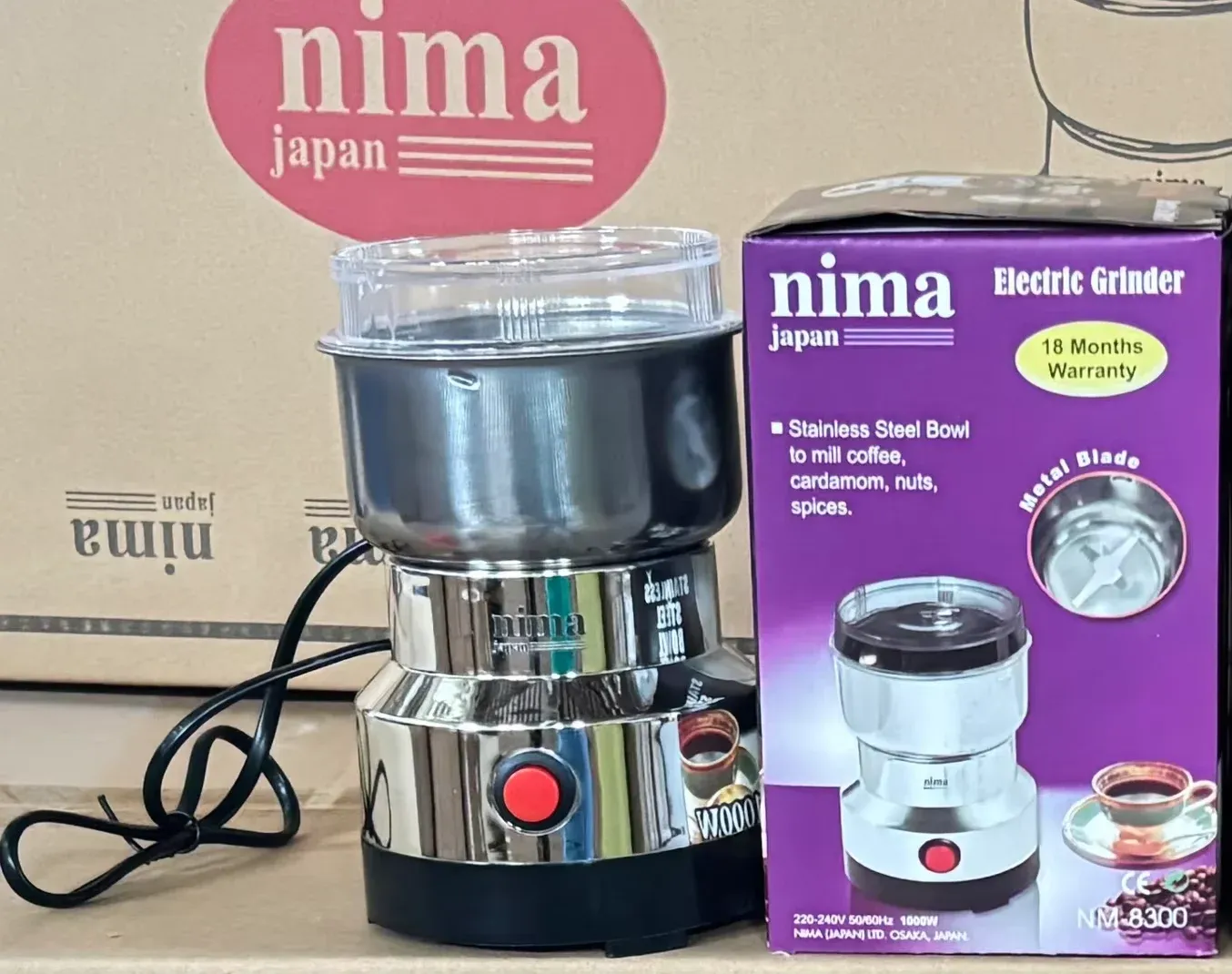 Mini broyeur électrique 300 ml pour bébé, café, épices et poivre, 2 ou 4 lames, usage domestique 8