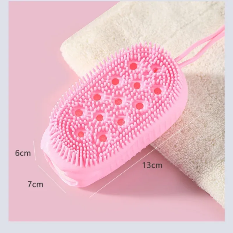 Brosse à bulles en silicone double face