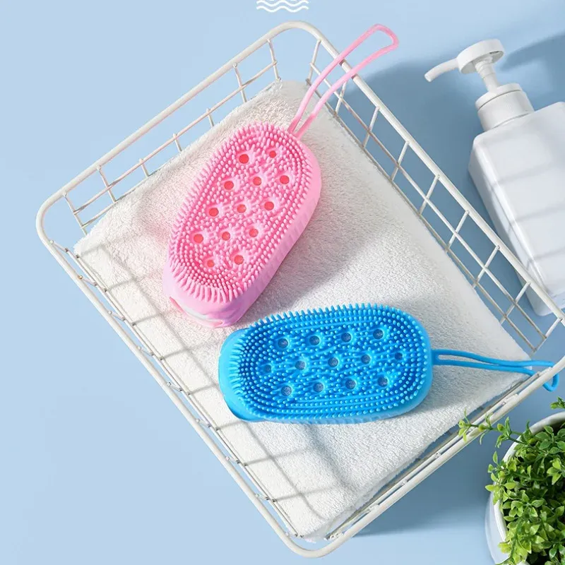 Brosse à bulles en silicone, vue de près