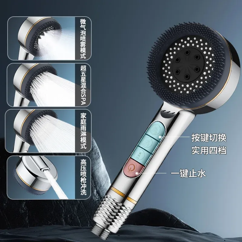 Détail du pommeau de douche