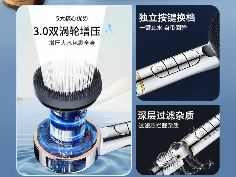 Design du pommeau de douche