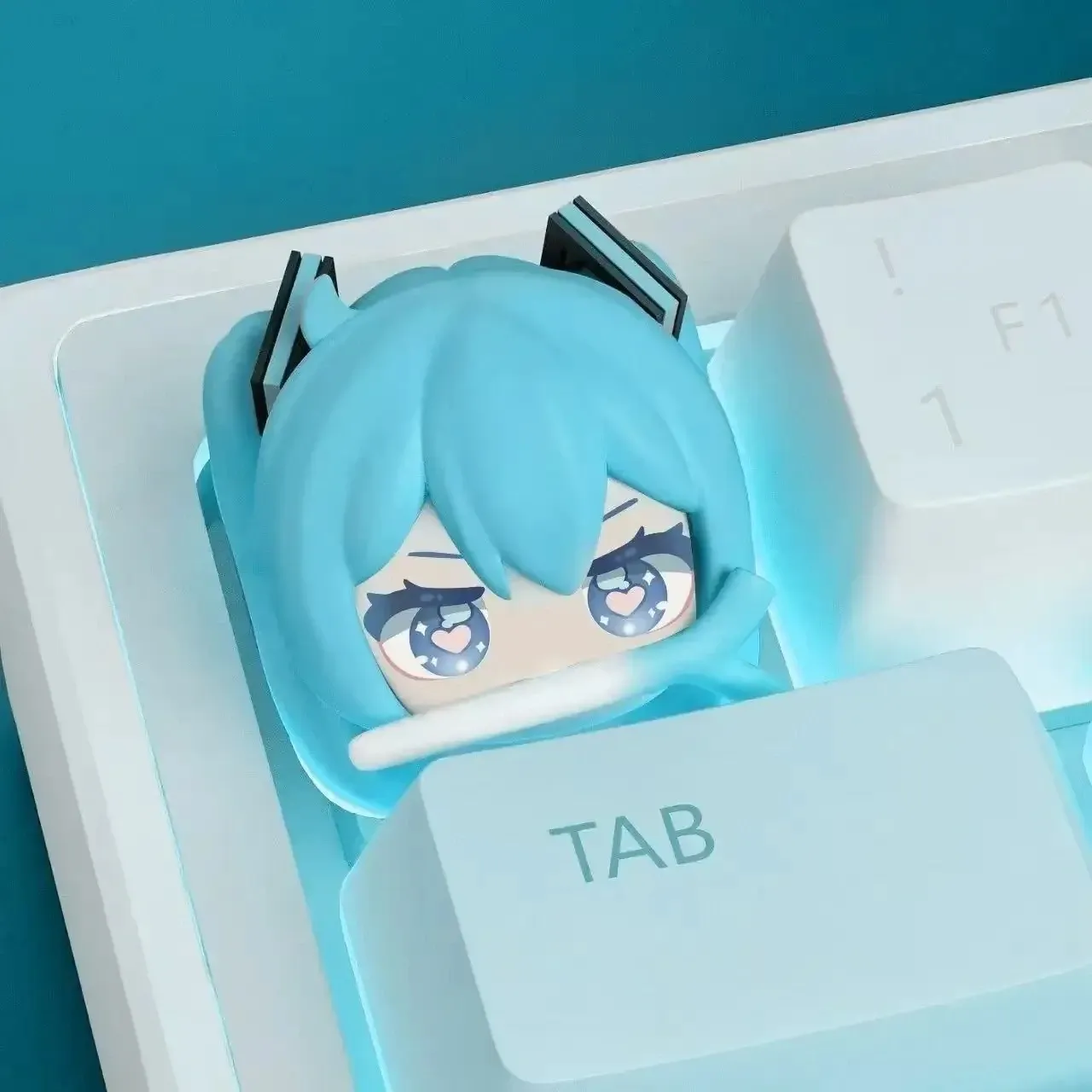 Détail du keycap Hatsune Miku