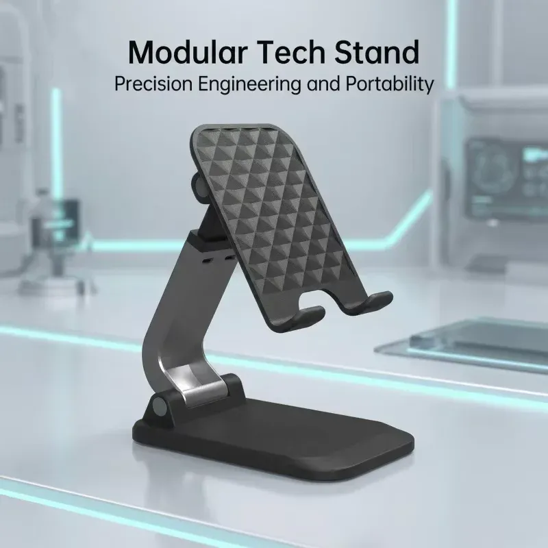 Support de téléphone pour bureau, compatible iPhone, iPad et Xiaomi, support de tablette réglable, support universel pour téléphone portable.