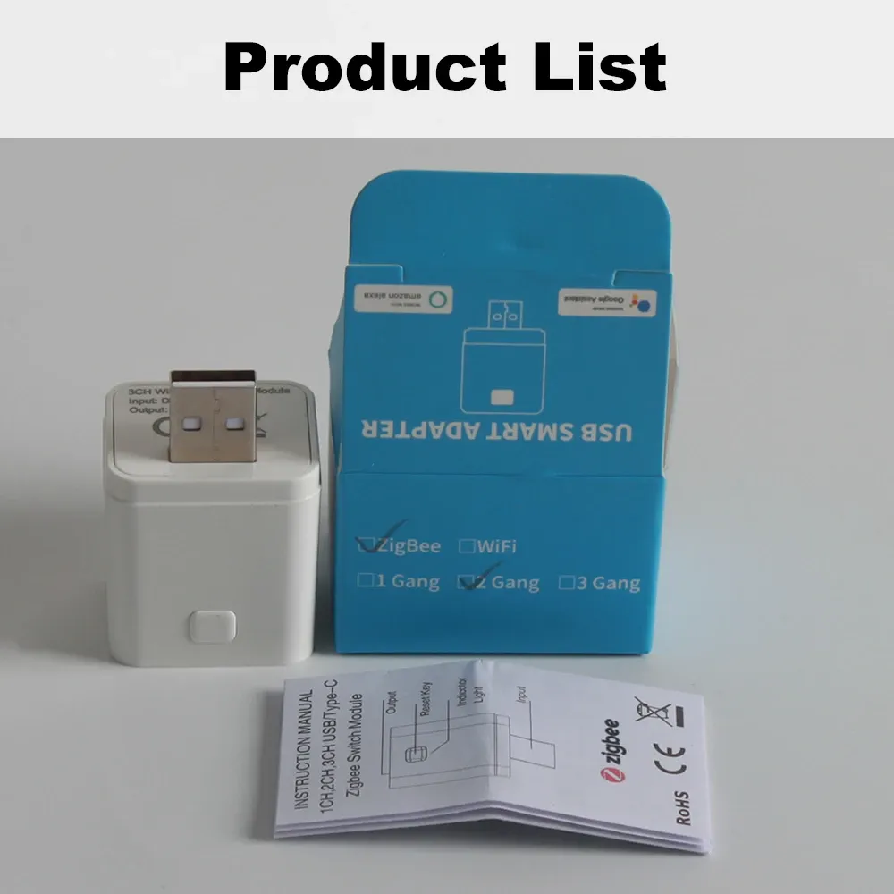 Adaptateur USB intelligent Tuya, vue d'ensemble