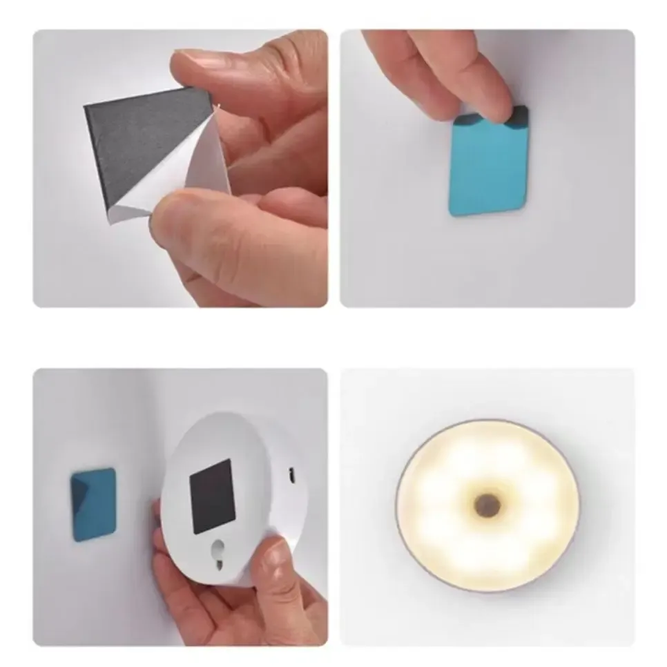 Veilleuse LED rechargeable USB à capteur de mouvement pour chambre, escalier et couloir 6