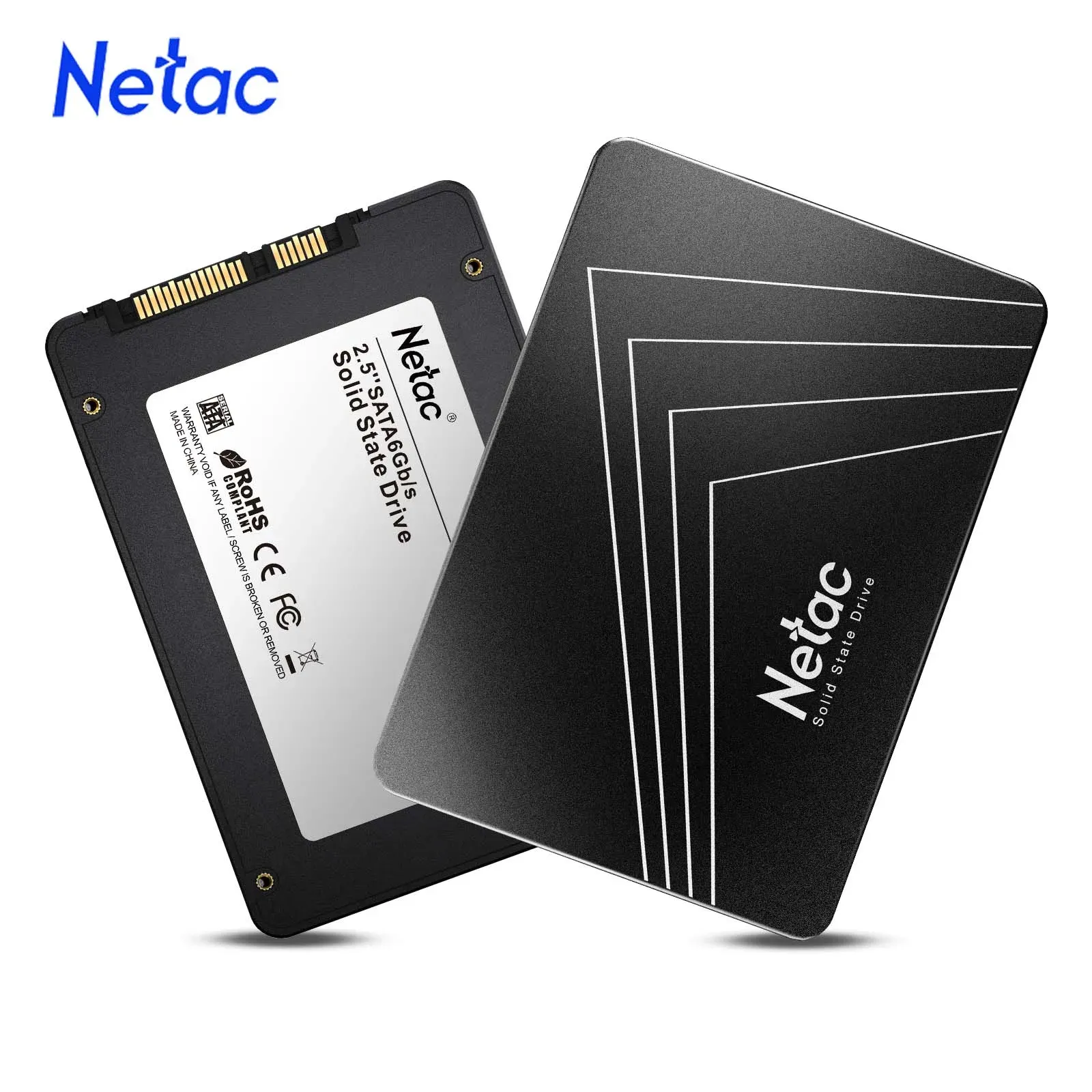 Netac SSD SATA 128 Go, 256 Go, 512 Go, 1 To, 2 To, SATA III 2,5 pouces, disque dur interne SSD pour ordinateur portable et de bureau - Image 1