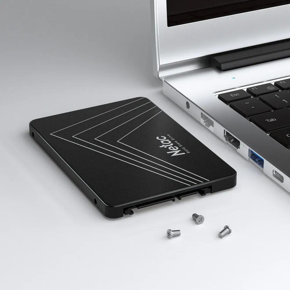Netac SSD SATA 128 Go, 256 Go, 512 Go, 1 To, 2 To, SATA III 2,5 pouces, disque dur interne SSD pour ordinateur portable et de bureau 6
