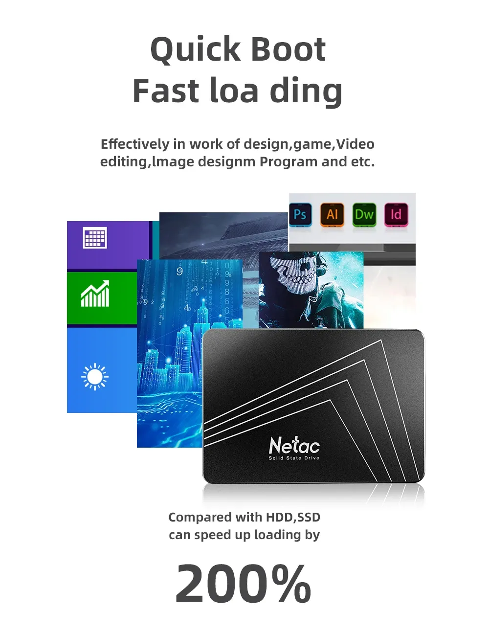 Disque SSD finition