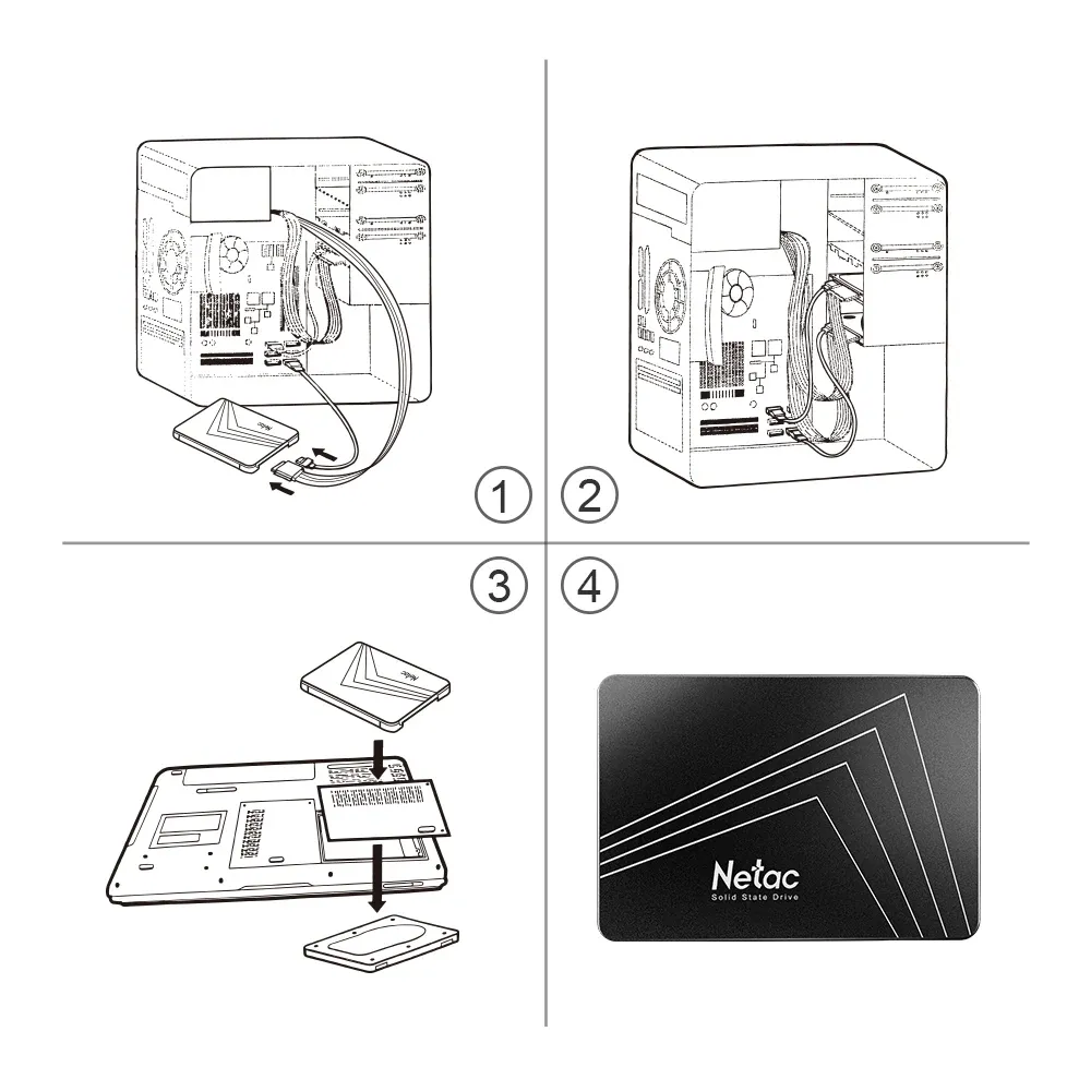 Disque SSD gros plan
