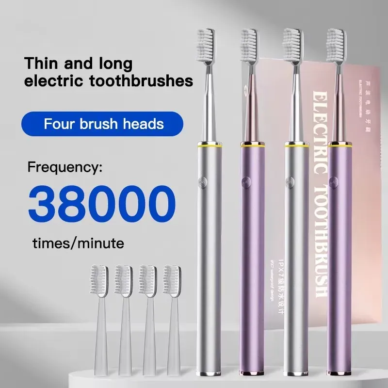Brosse à dents électrique pour femme, tête fine, poils souples DuPont, collection Pure Beauty 1