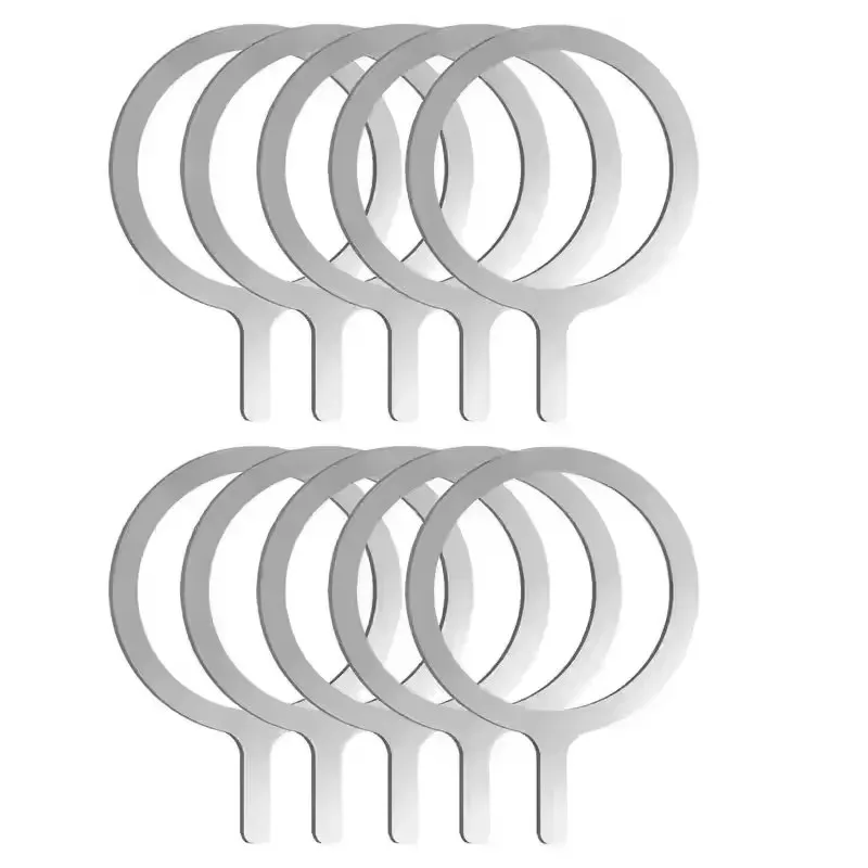 Plaque métallique magnétique MagSafe, lot de 10 autocollants universels pour support de chargeur sans fil compatible iPhone, Samsung et Xiaomi 9