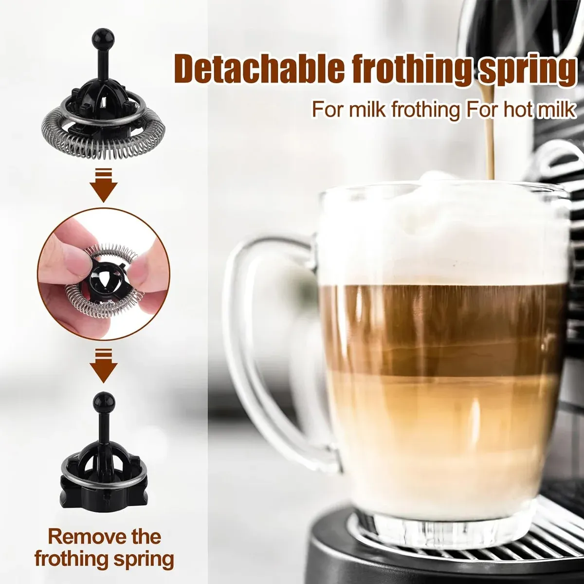 Fouet de remplacement pour mousseur à lait Nespresso Aeroccino 5