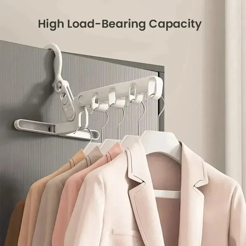 Cintre pliable portable à 5 trous, séchoir de voyage pour hôtel, camping et randonnée
