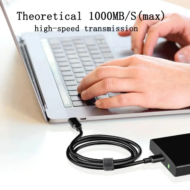 Câble USB 3.2 10 Gbps USB Type A vers USB-C 3.2 Gen 2, câble de transfert de données pour SSD et disque dur, charge rapide 3 A 60 W QC 3.0, 1 m / 2 m 3