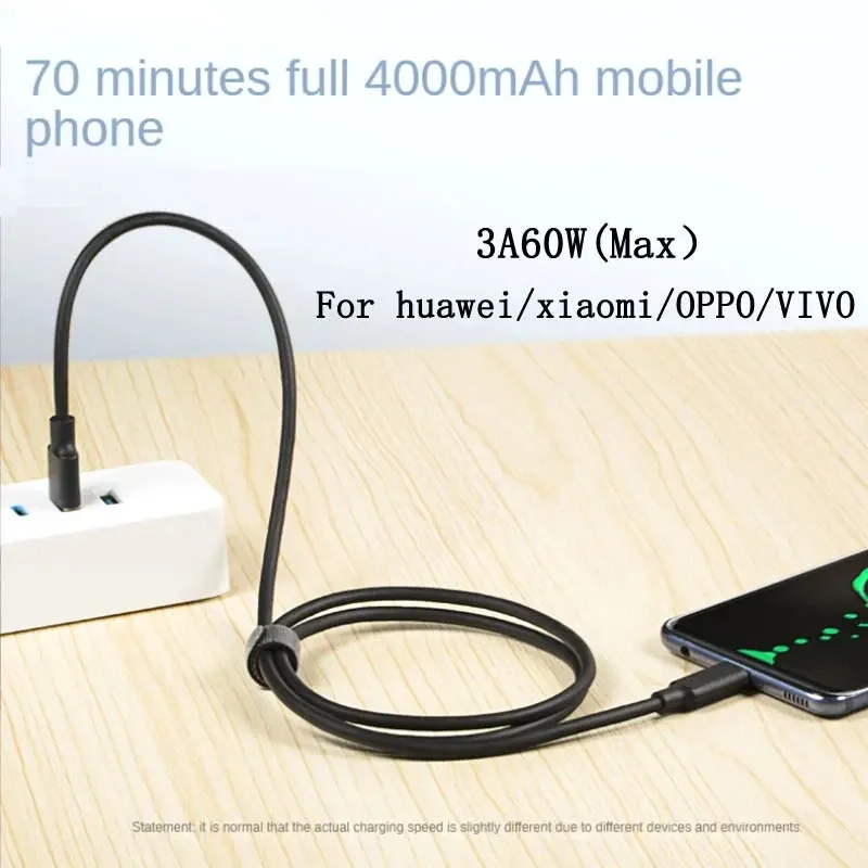 Câble USB 3.2 10 Gbps USB Type A vers USB-C 3.2 Gen 2, câble de transfert de données pour SSD et disque dur, charge rapide 3 A 60 W QC 3.0, 1 m / 2 m 4