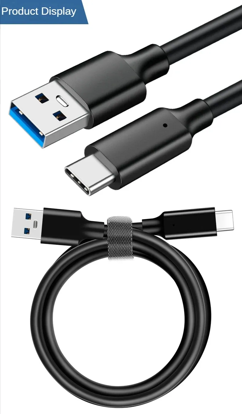 Câble USB 3.2 vue rapprochée