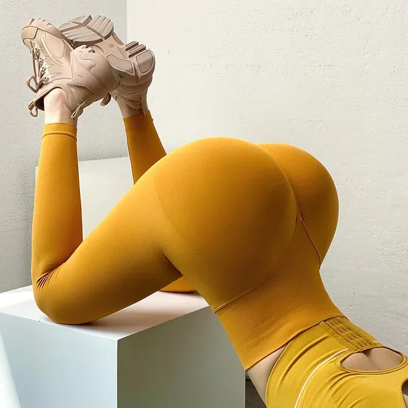 Legging de yoga taille haute pour femme, extensible, coupe ajustée, pantalon d'entraînement de sport 10