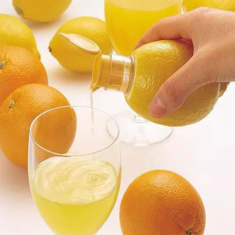 Presse-citron manuel portable en plastique, réutilisable et lavable, avec filtre intégré, pour la maison et les voyages 3