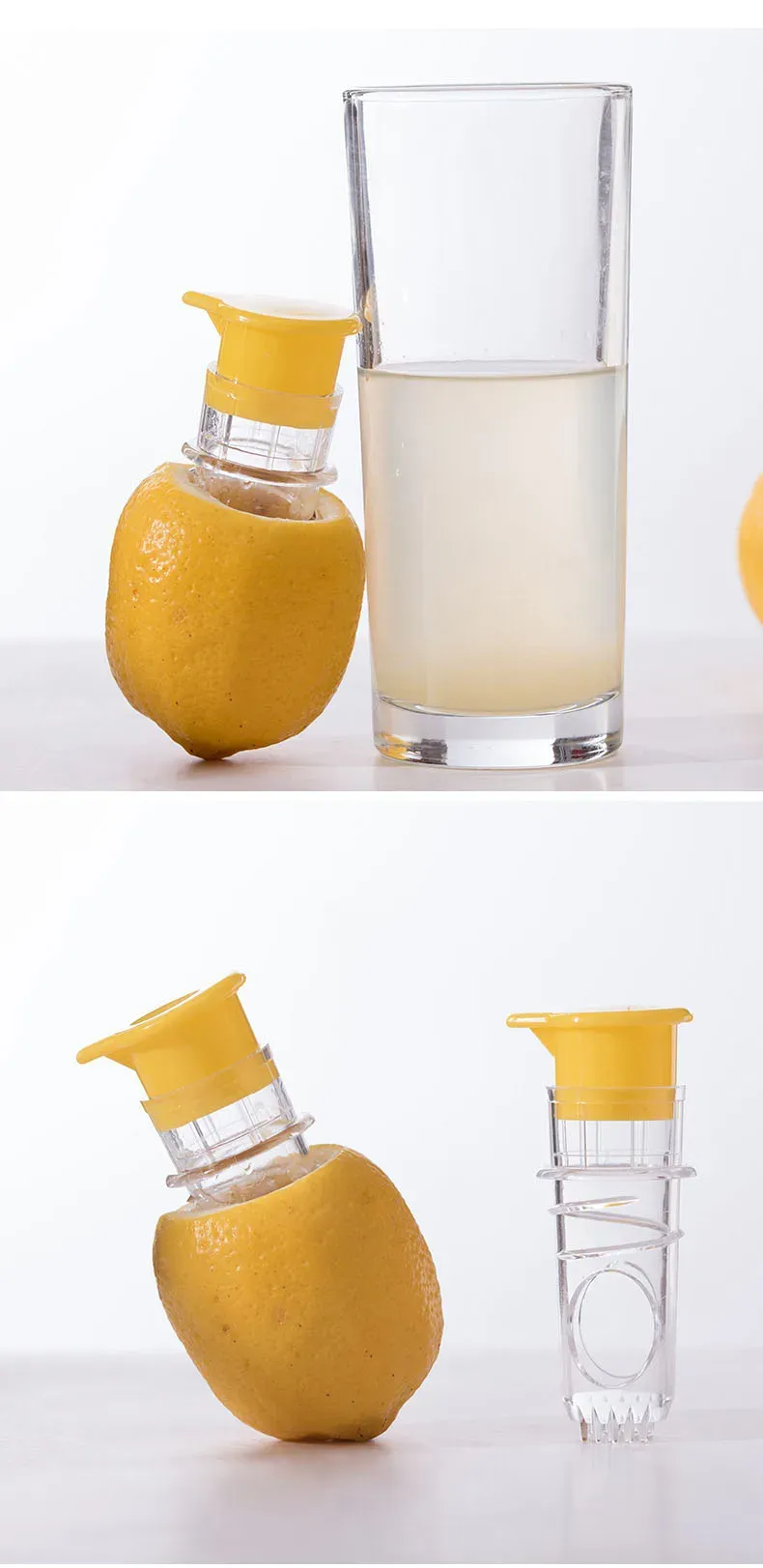 Presse-citron portable, vue de profil