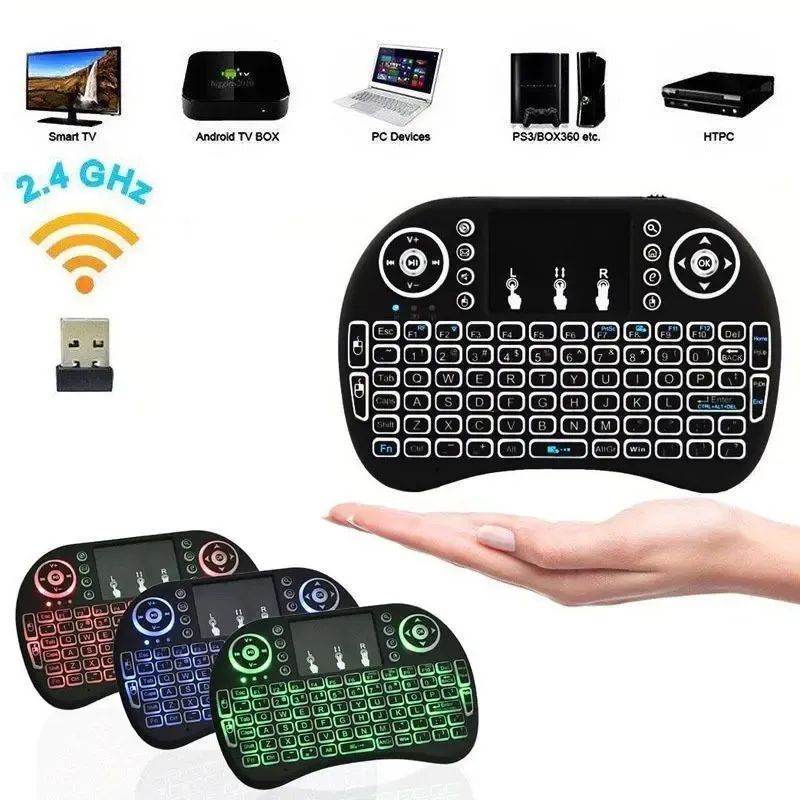 Clavier sans fil avec souris aérienne intégrée