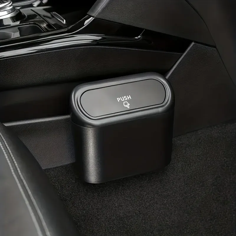 Poubelle de voiture 1 pièce – Mini poubelle et organisateur pour un habitacle propre et bien rangé 4