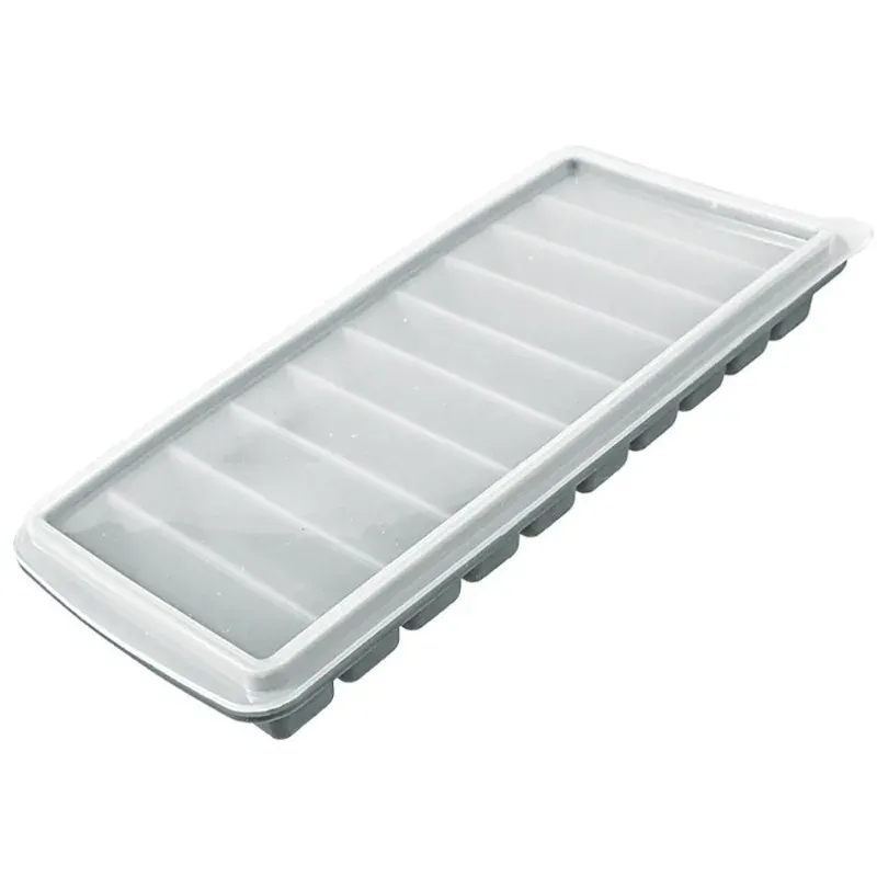 Plateau à glaçons en silicone avec couvercle, moule rectangulaire étroit à démoulage facile pour cocktails 7