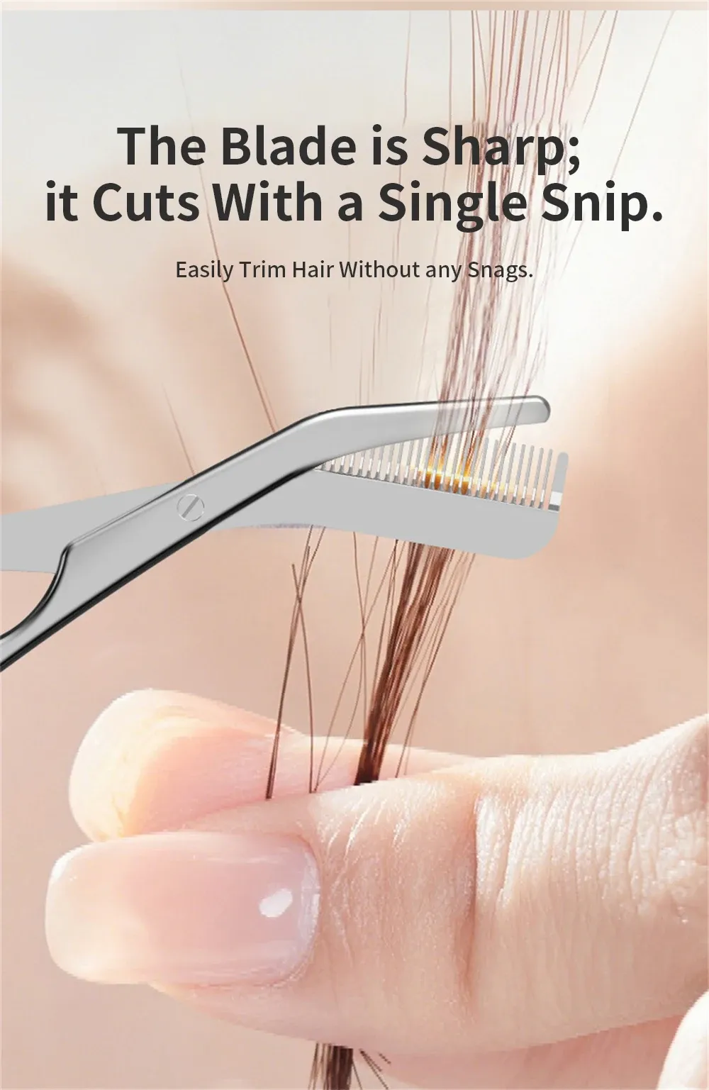 Tondeuse à sourcils avec peignes