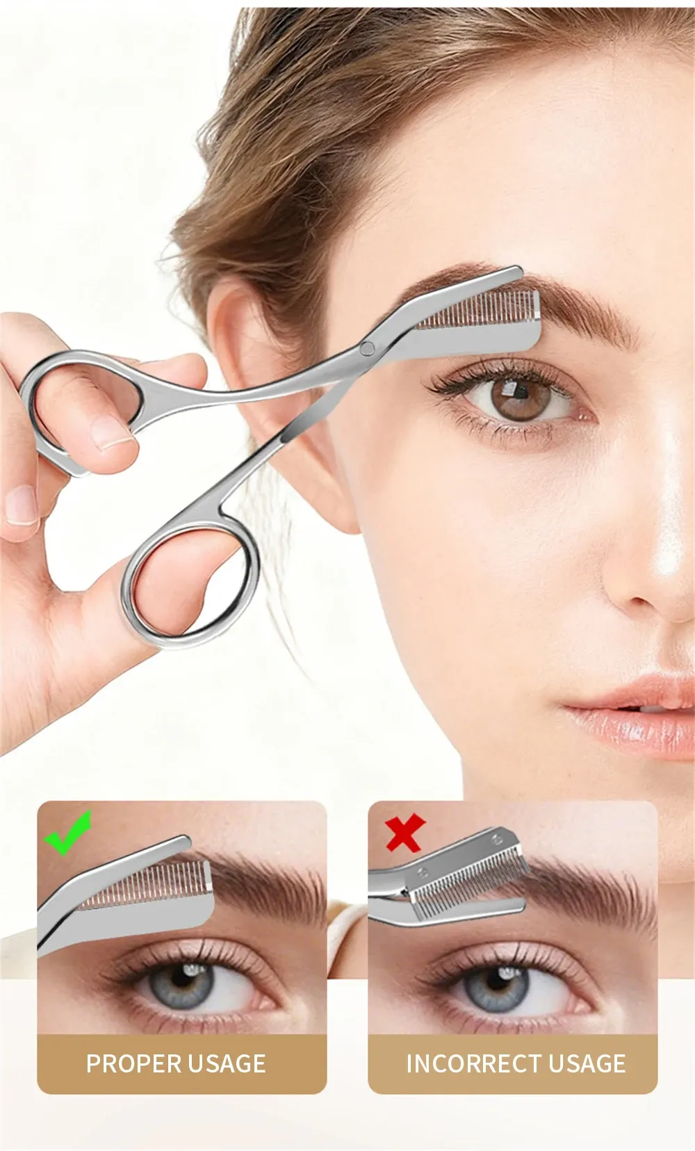 Détail de la tondeuse à sourcils professionnelle
