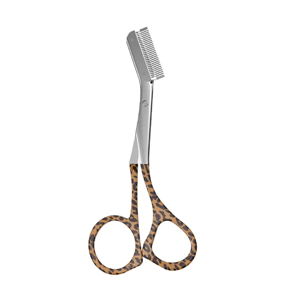 Tondeuse à sourcils professionnelle en acier inoxydable avec peignes de guidage 10