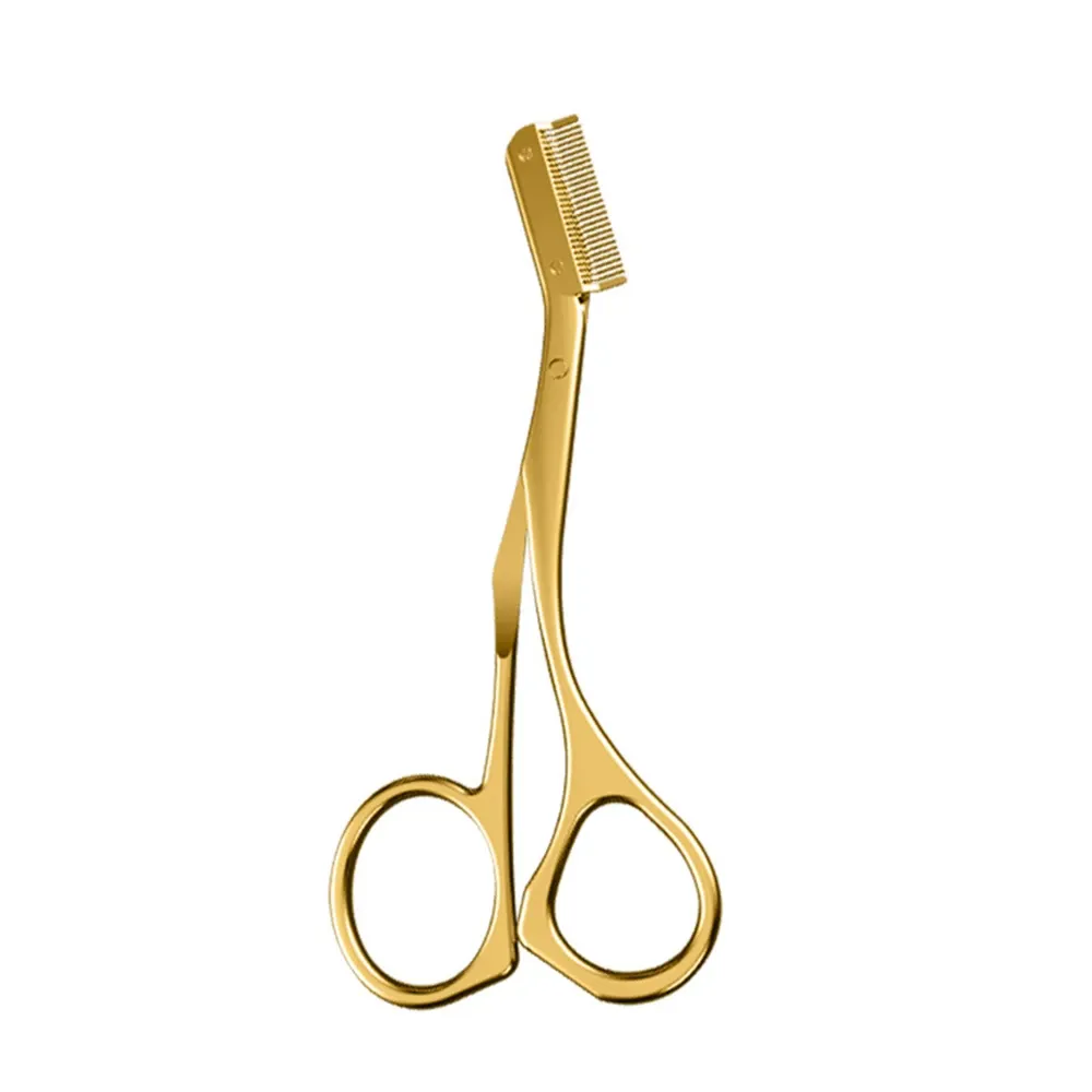 Tondeuse à sourcils professionnelle en acier inoxydable avec peignes de guidage 11