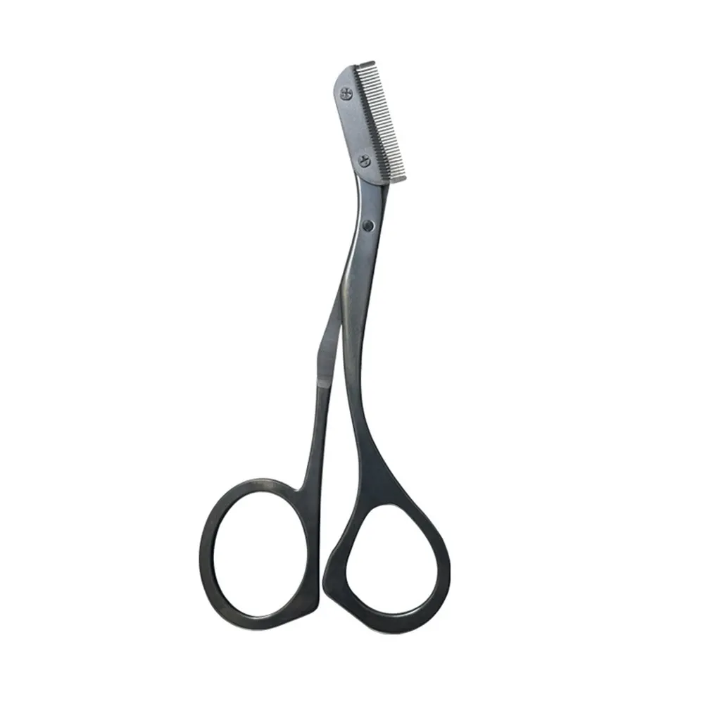 Tondeuse à sourcils professionnelle en acier inoxydable avec peignes de guidage 7