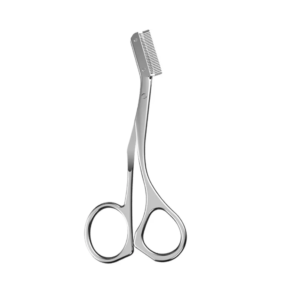 Tondeuse à sourcils professionnelle en acier inoxydable avec peignes de guidage 8