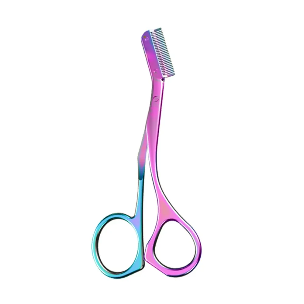 Tondeuse à sourcils professionnelle en acier inoxydable avec peignes de guidage 9