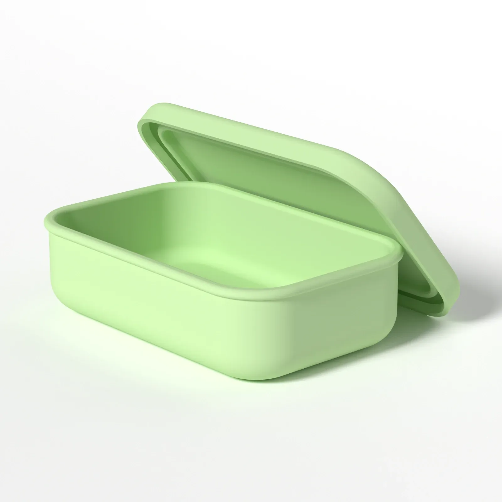 Boîte Bento rectangulaire en silicone avec couvercle, 300 ml / 700 ml 6