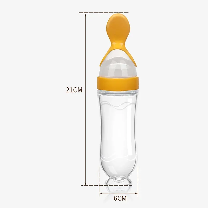 Cuillère à bébé en silicone pour nourrissons, cuillère à riz et céréales, vaisselle utile pour enfants 2