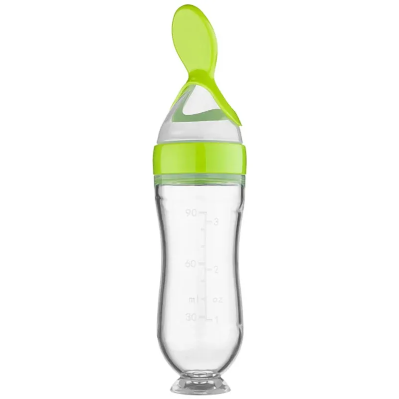 Cuillère à bébé en silicone pour nourrissons, cuillère à riz et céréales, vaisselle utile pour enfants 11