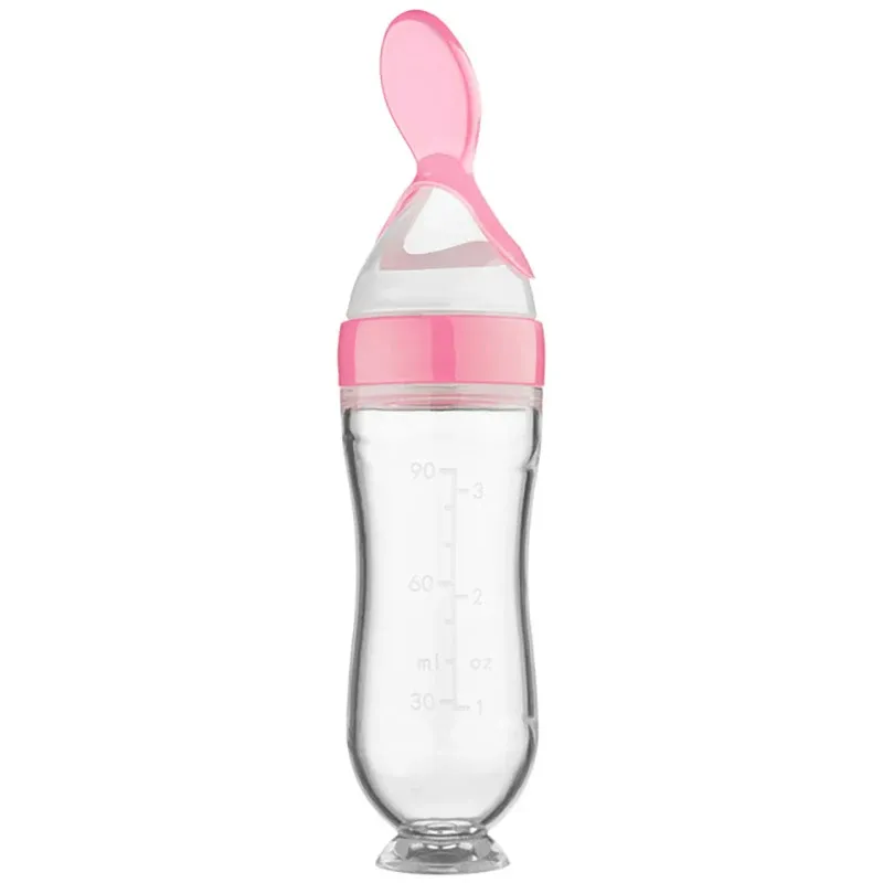 Cuillère à bébé en silicone pour nourrissons, cuillère à riz et céréales, vaisselle utile pour enfants 7