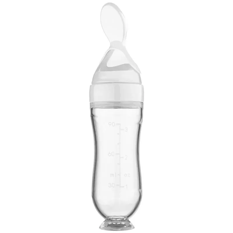 Cuillère à bébé en silicone pour nourrissons, cuillère à riz et céréales, vaisselle utile pour enfants 8