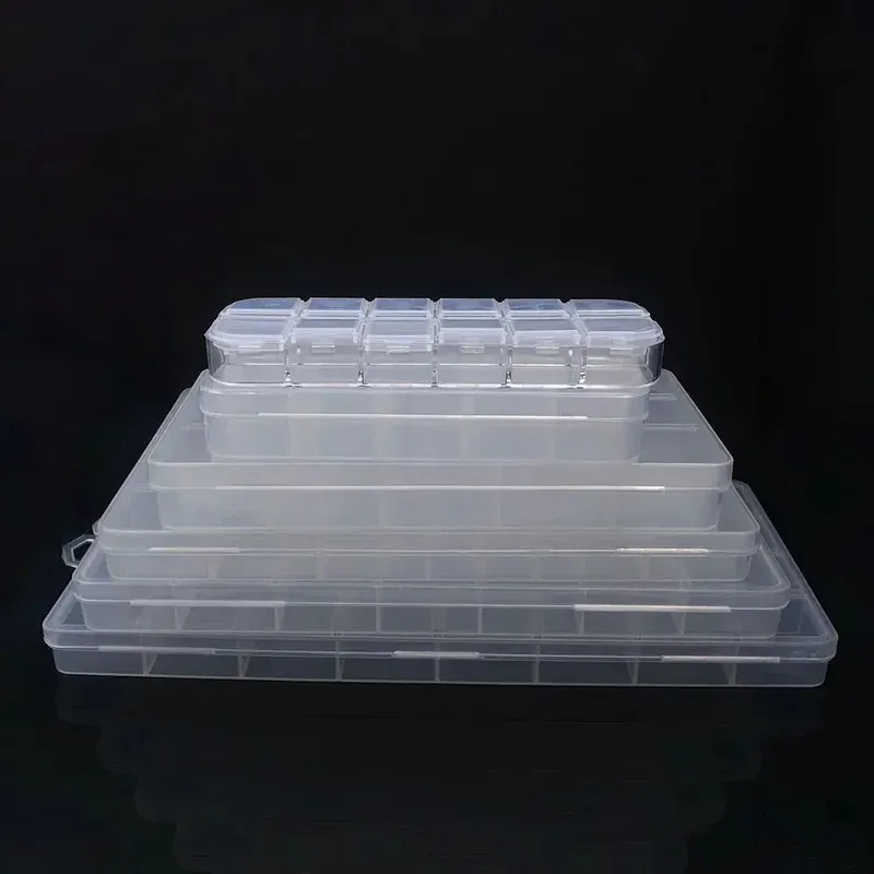 Boîte de rangement en plastique à 6 à 32 compartiments pour perles, bijoux et fournitures artisanales 3