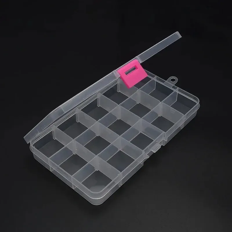 Boîte de rangement en plastique à 6 à 32 compartiments pour perles, bijoux et fournitures artisanales 5