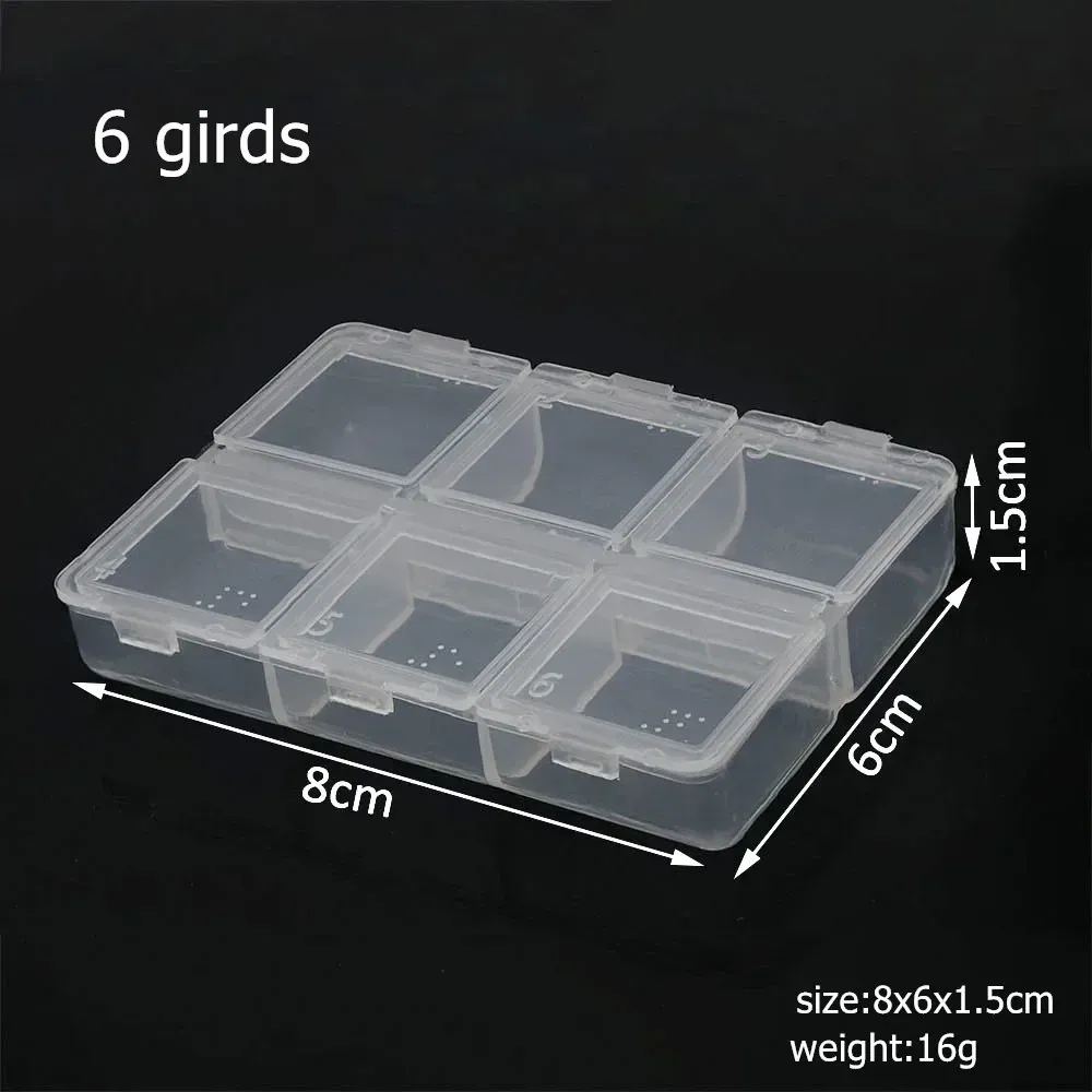 Boîte de rangement en plastique à 6 à 32 compartiments pour perles, bijoux et fournitures artisanales 17