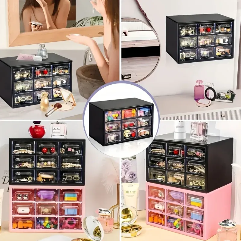 Organisateur de tiroir de bureau multi-grille, vue d'ensemble