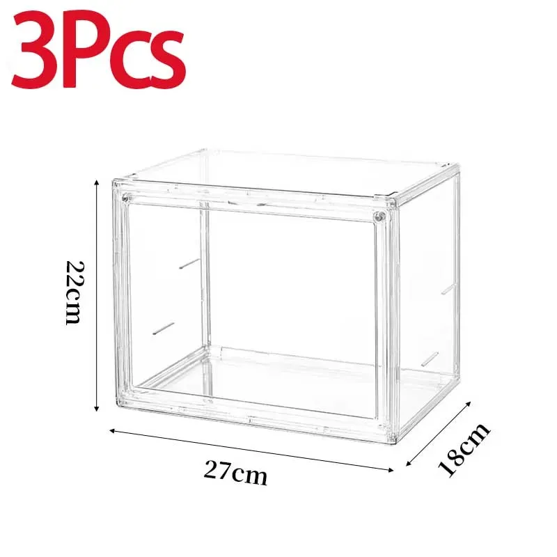 Boîte de rangement transparente anti-poussière pour étagère, CD, livres et magazines 11