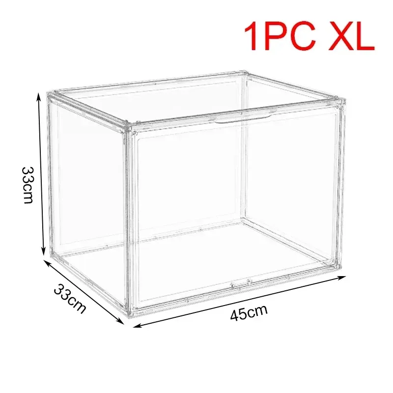 Boîte de rangement transparente anti-poussière pour étagère, CD, livres et magazines 16