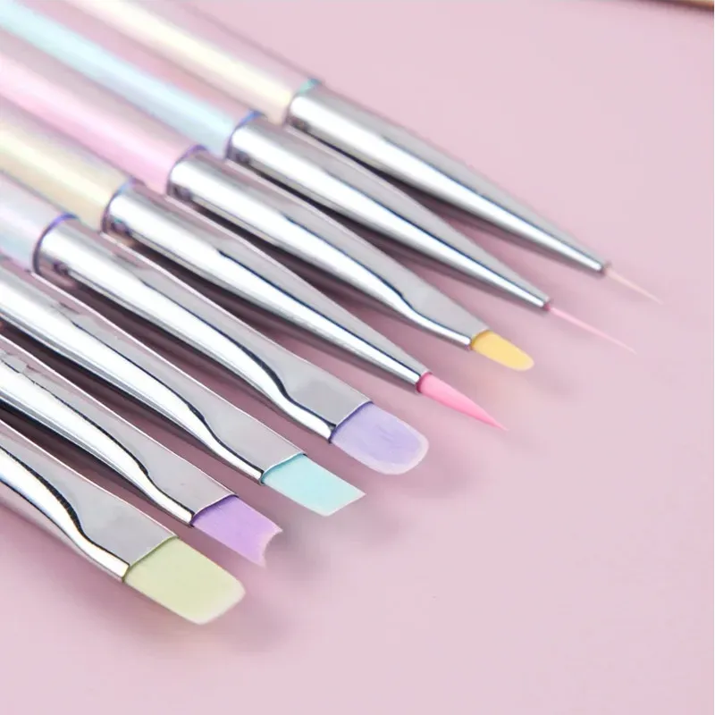 Stylo Nail Art Aurora à pointe transparente pour dessin et pose de gel UV