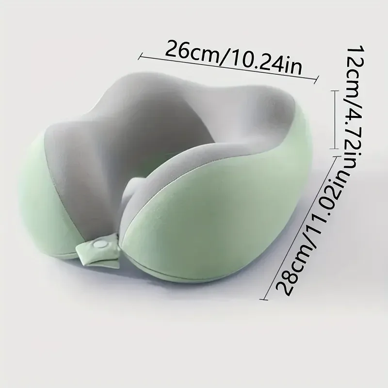 Oreiller cervical en forme de U, moyen et doux, pour les voyages et le bureau | Conçu ergonomiquement 5