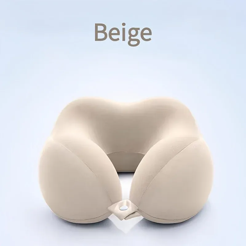 Oreiller cervical en forme de U, moyen et doux, pour les voyages et le bureau | Conçu ergonomiquement 9