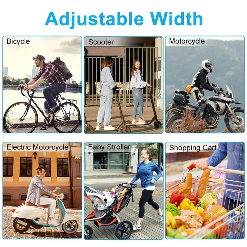Support universel de téléphone pour vélo et moto, rotatif à 360°, antichoc, clip GPS 5