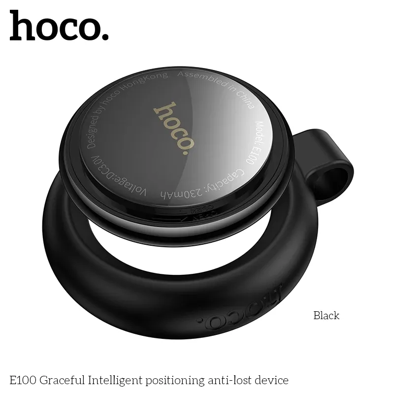 Mini Traceur GPS intelligent E100 Anti-perte avec étui, compatible iOS et Apple Localiser 3