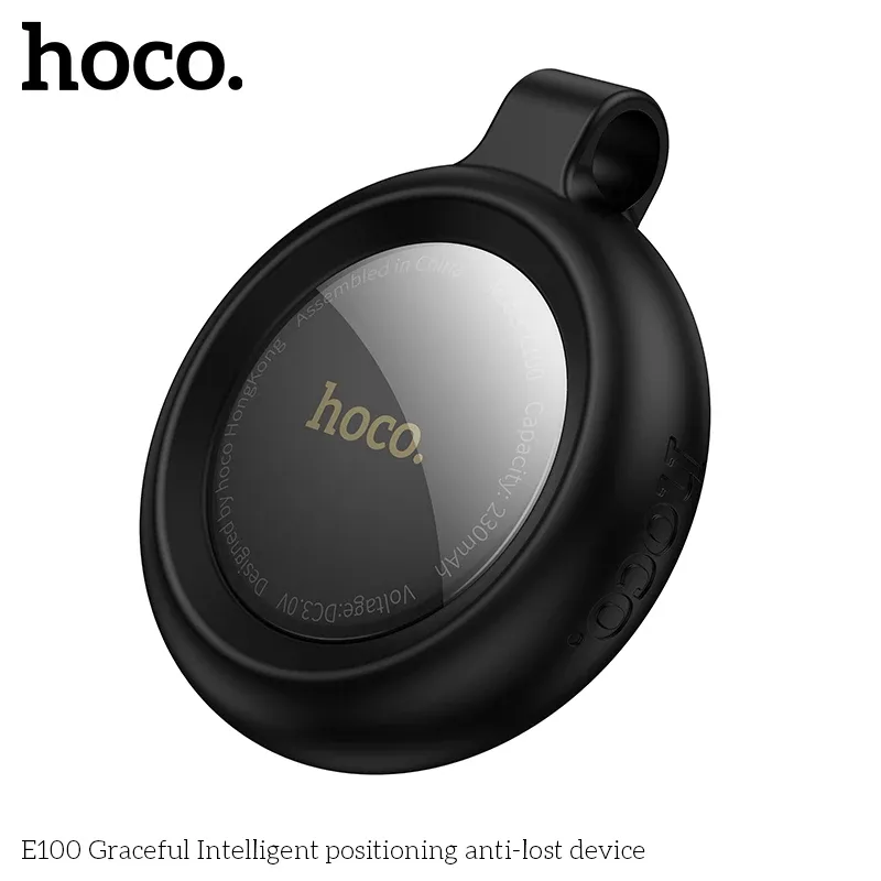 Mini Traceur GPS intelligent E100 Anti-perte avec étui, compatible iOS et Apple Localiser 4